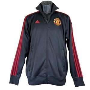 Adidas Manchester United Track Jacket Black Size Small